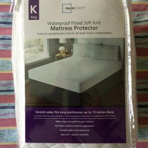 King Waterproof Fitted Soft Top Mattress Protector